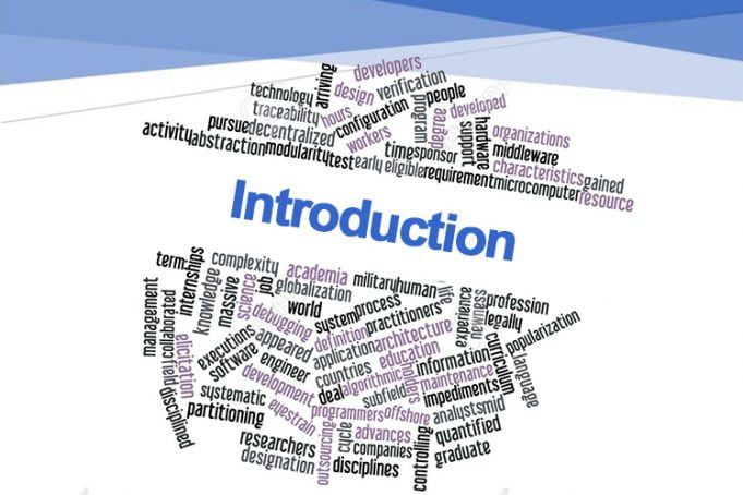 Introduction W01 Introduction