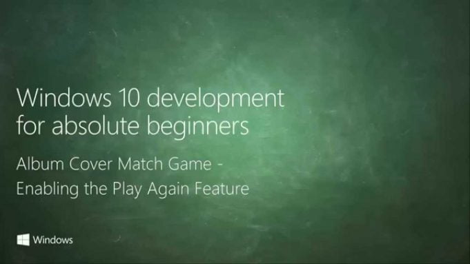 UWP 068 | Album Cover Match Game: Enabling the Play Again Feature
