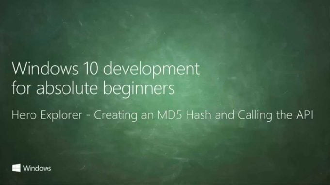 UWP 073 | Hero Explorer: Creating an MD5 Hash and Calling the API