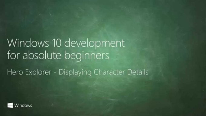 UWP 075 | Hero Explorer: Displaying Character Details