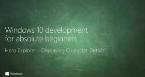 UWP 075 | Hero Explorer: Displaying Character Details