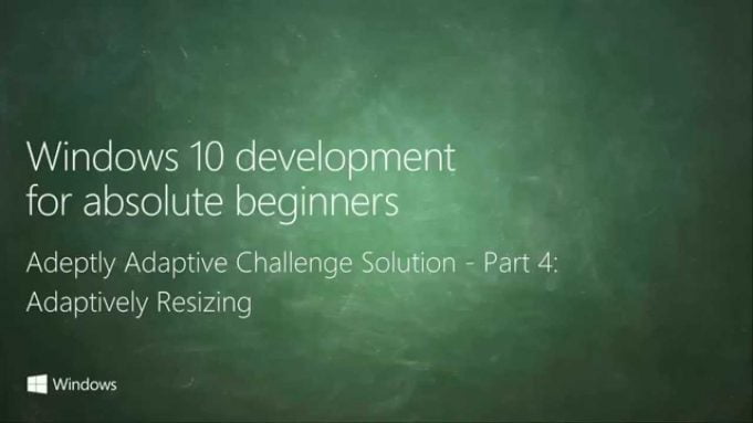 UWP 048 | Adeptly Adaptive Challenge Solution: Part 4 – Adaptively Resizing