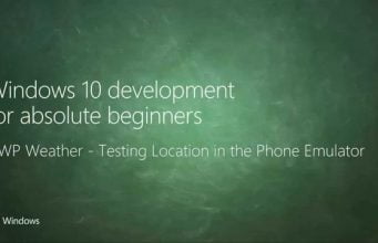 UWP 060 | UWP Weather: Testing Location in the Phone Emulator