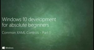 UWP 020 | Common XAML Controls: Part 1