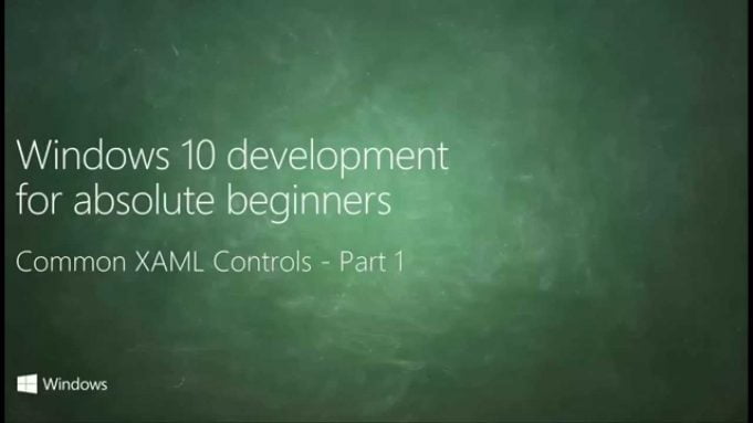 UWP 020 | Common XAML Controls: Part 1