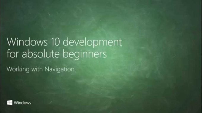 UWP 019 | Working with Navigation