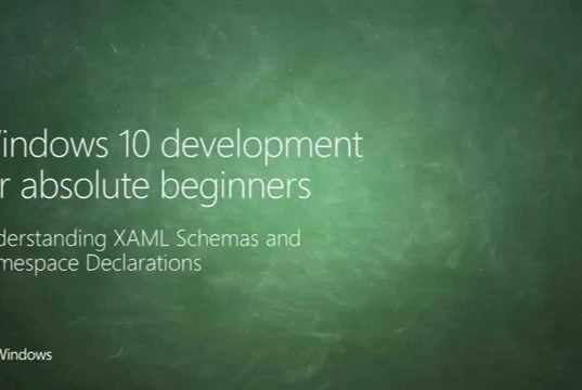 UWP 007 | Understanding XAML Schemas and Namespace Declarations