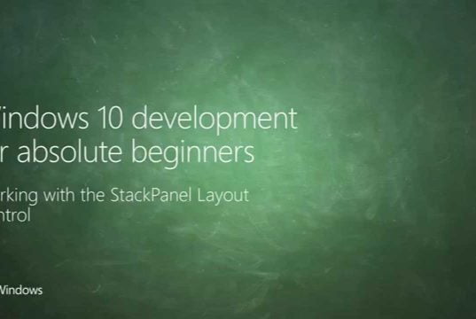 UWP 009 | XAML Layout with StackPanel