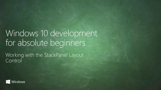 UWP 009 | XAML Layout with StackPanel