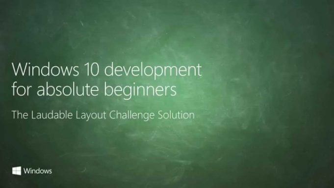 UWP 012 | Laudable Layout Challenge: Solution