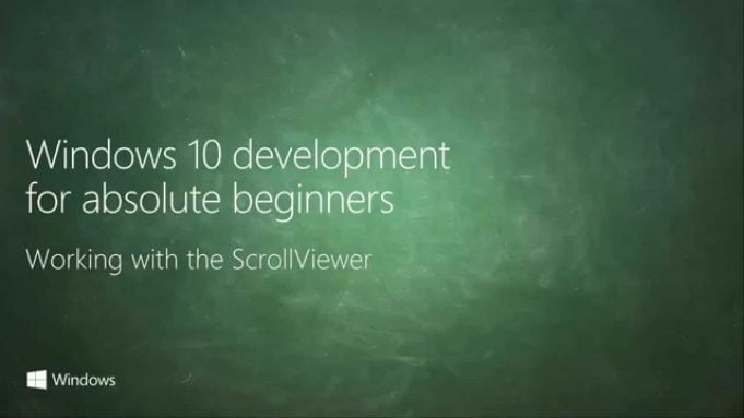 UWP 026 | Working with the ScrollViewer