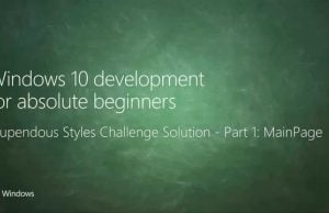 UWP 032 | Stupendous Styles Challenge Solution: Part 1 MainPage