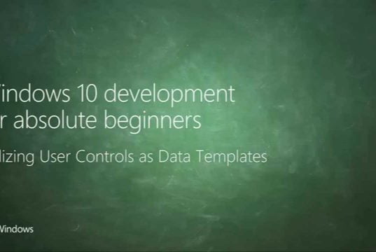 UWP 042 | Utilizing User Controls as Data Templates
