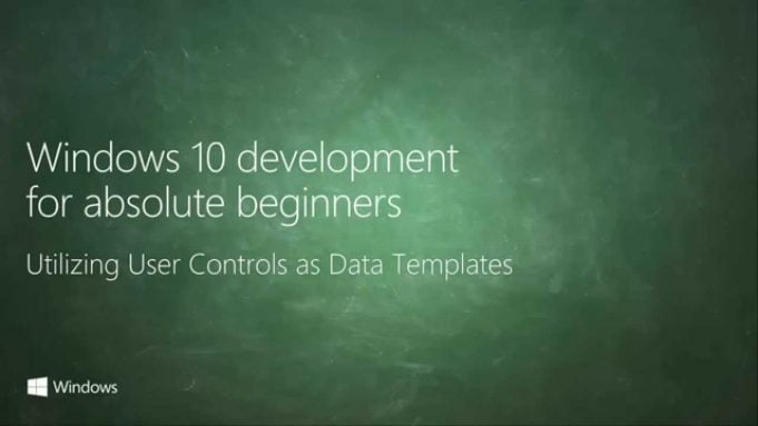 UWP 042 | Utilizing User Controls as Data Templates